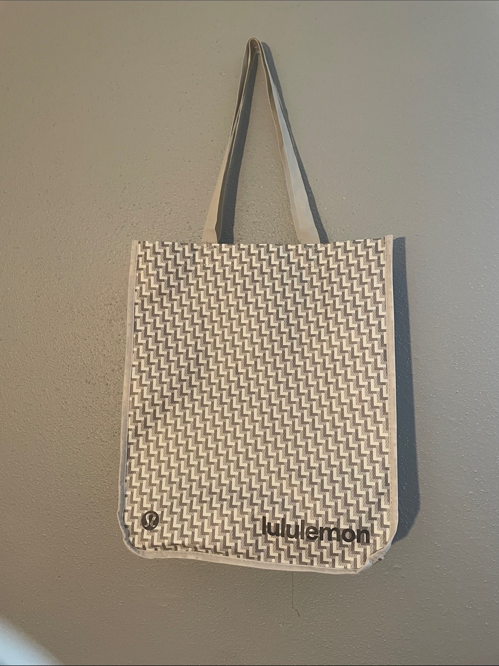 lululemon athletica Gray Woven Pattern Tote/bag